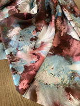 Carica l'immagine nel visualizzatore di Gallery, Seta twill colori azzurro marrone: 49€/mt
