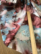 Carica l'immagine nel visualizzatore di Gallery, Seta twill colori azzurro marrone: 49€/mt