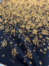 Carica l'immagine nel visualizzatore di Gallery, Jacquard misto seta giallo nero disegno degrade: €54/mtl