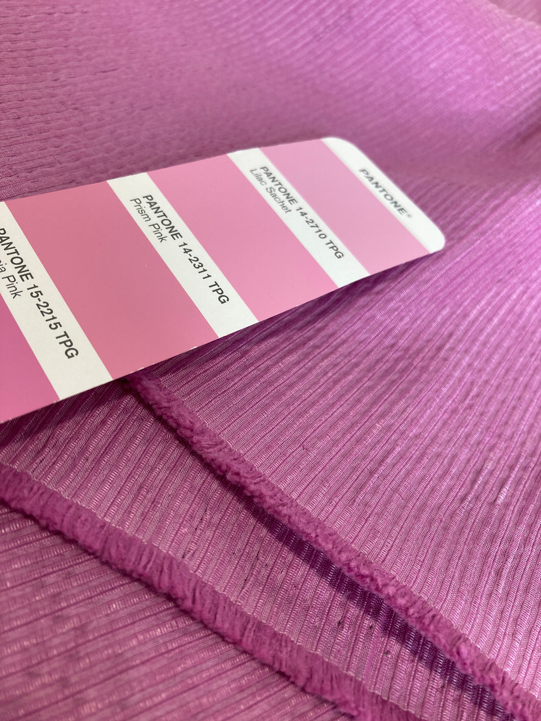 Tessuto cotone bambù seta colore rosa taglio unico 1.6m