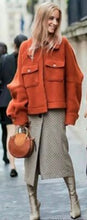 Carica l&#39;immagine nel visualizzatore di Gallery, Lana cappotto arancione: 41€/m

