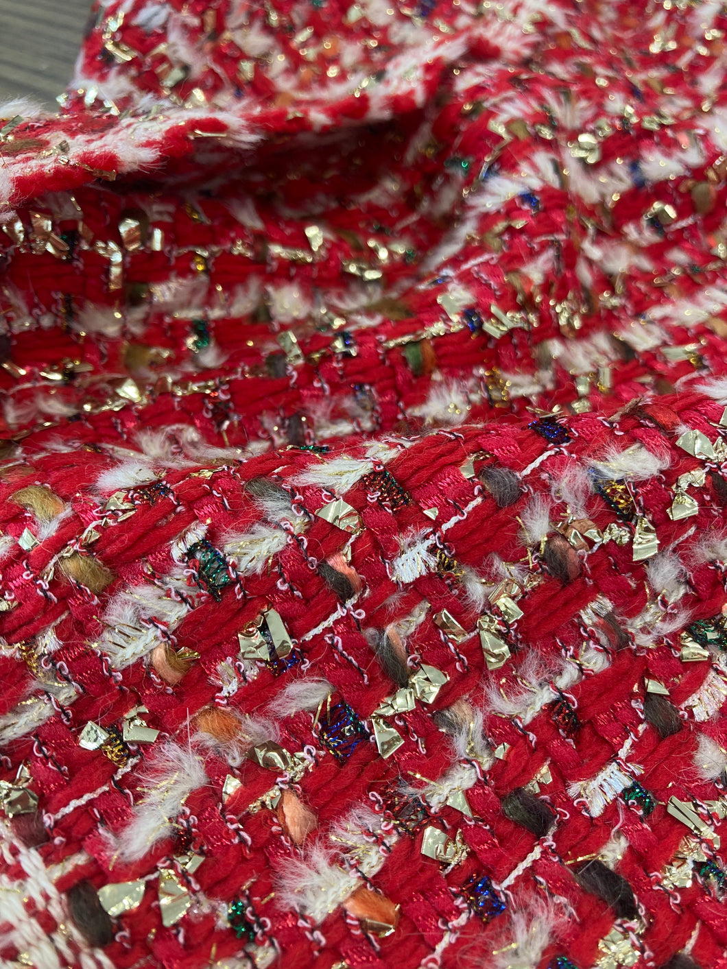 Tweed rosso taglio unico 0.9m a 35€