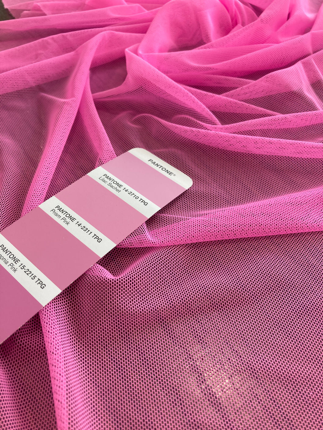 Tulle elasticizzato rosa : 14€/m